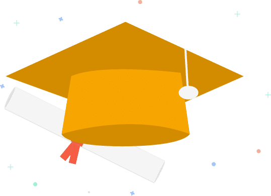 Animation of a college mortar board