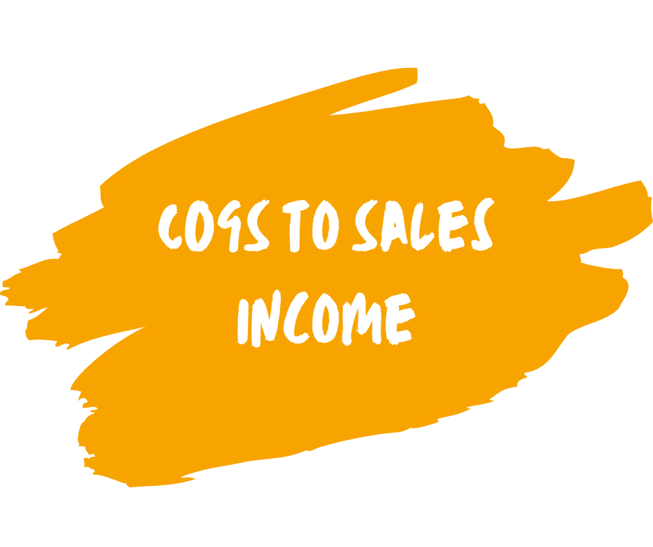 COGS To Sales Income Graphic